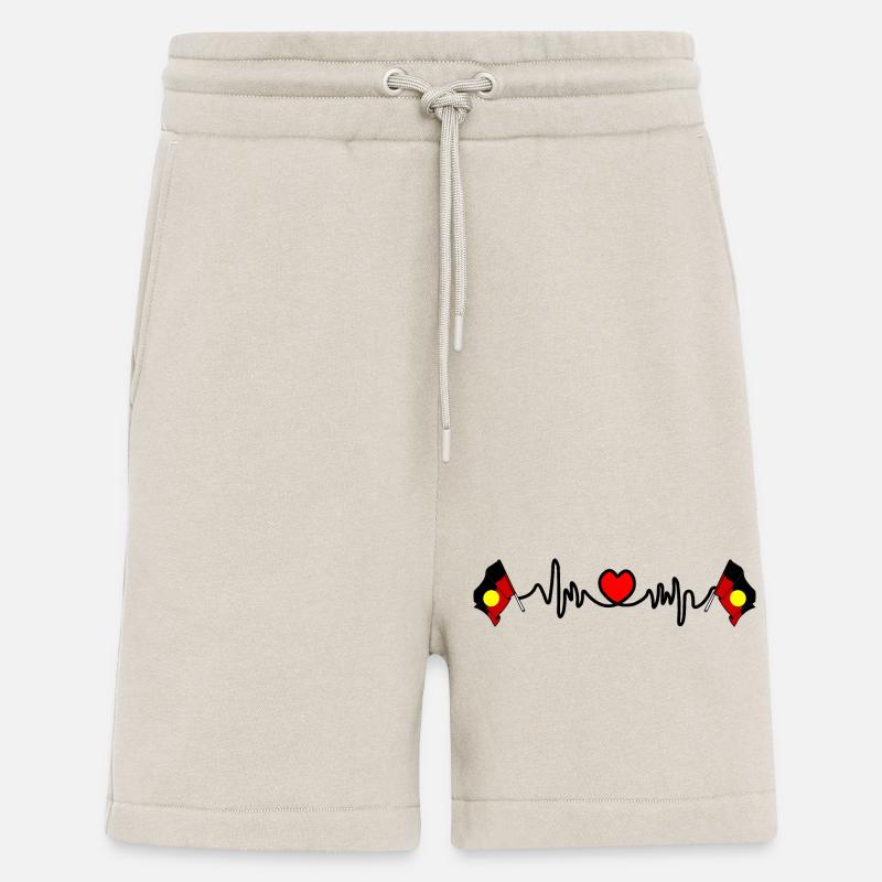 Herzfrequenz-Cardio für Aborigines - Shorts - made by SPREAD - WARM CLAY
