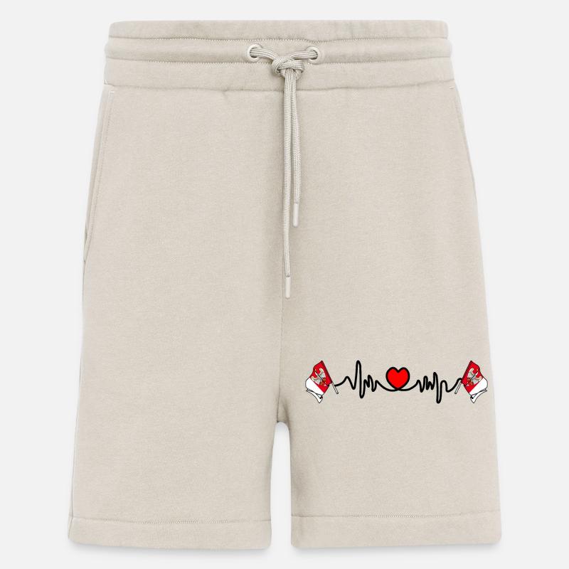 Herzfrequenz Cardio, Großpolen - Shorts - made by SPREAD - WARM CLAY