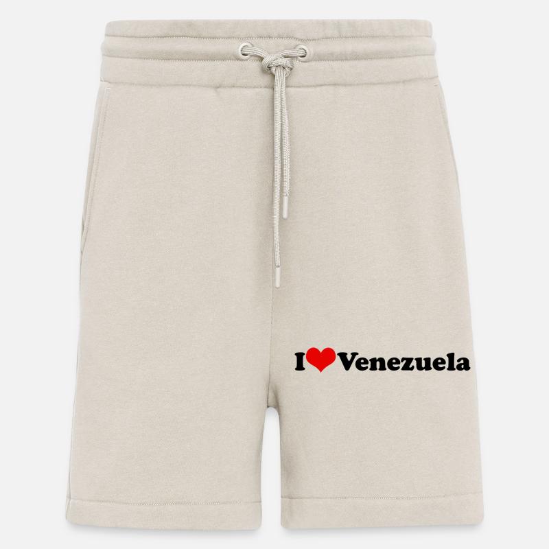 J’aime le Venezuela - Short bio décontracté fabriqué en UE - WARM CLAY