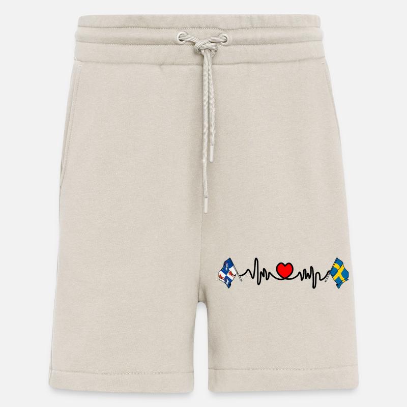 Herzfrequenz-Hotline Norrbotten & Schweden - Shorts - made by SPREAD - WARM CLAY