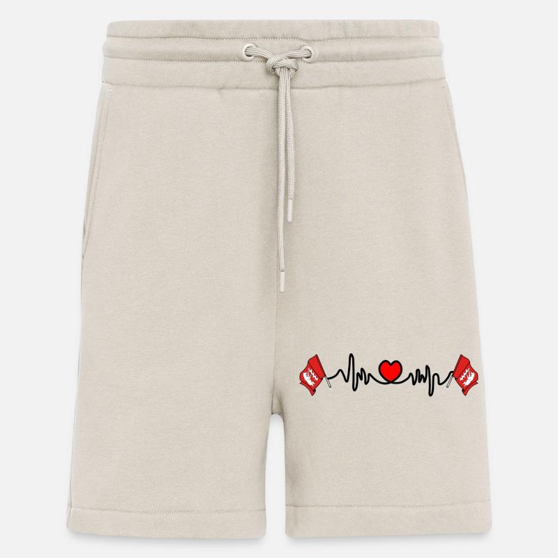 Warwickshire Herzfrequenz - Shorts - made by SPREAD - WARM CLAY