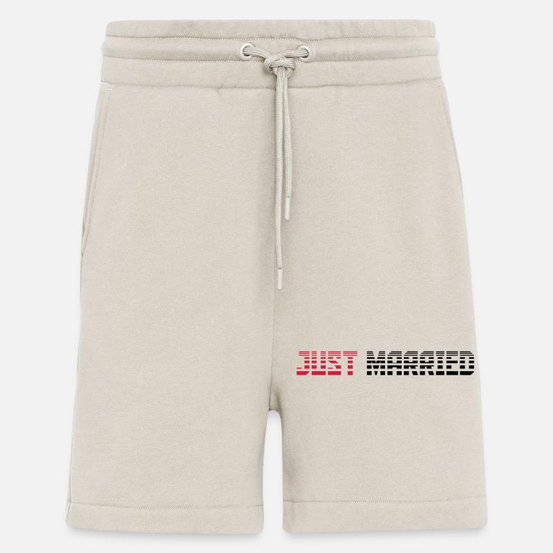 Just Married Text Logo Design - Shorts - made by SPREAD - WARM CLAY