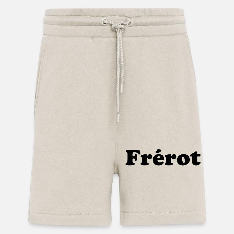 Frérot - expression amicale  - Short bio décontracté fabriqué en UE - WARM CLAY