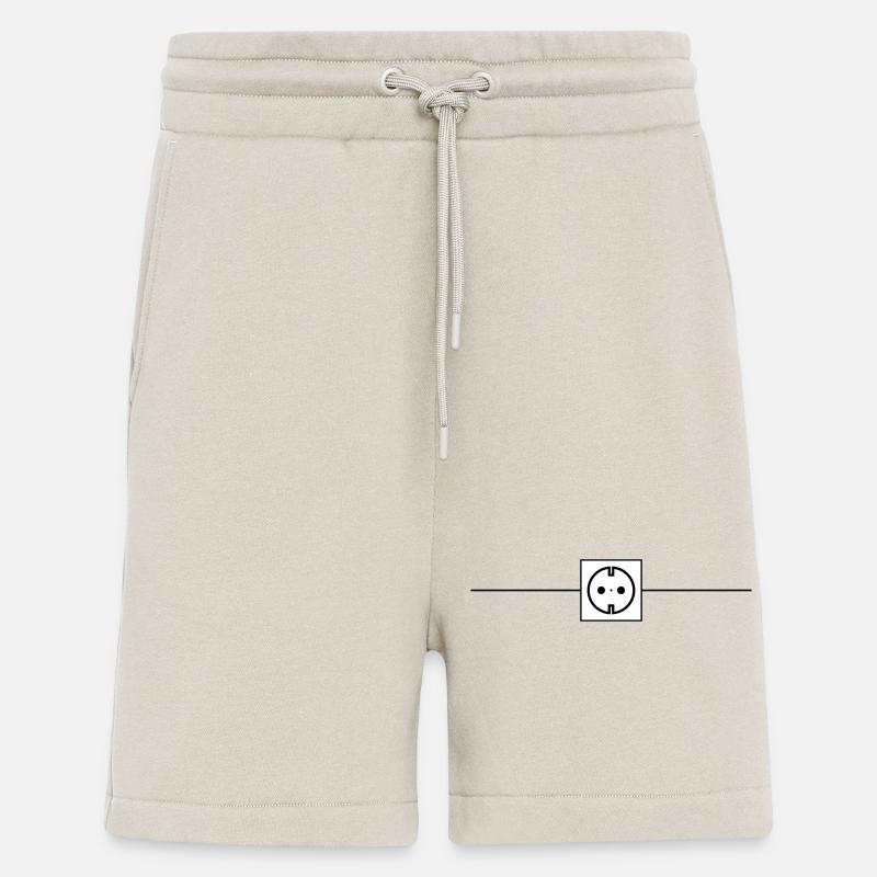 Steckdose Strom Icon Elektriker - Shorts - made by SPREAD - WARM CLAY