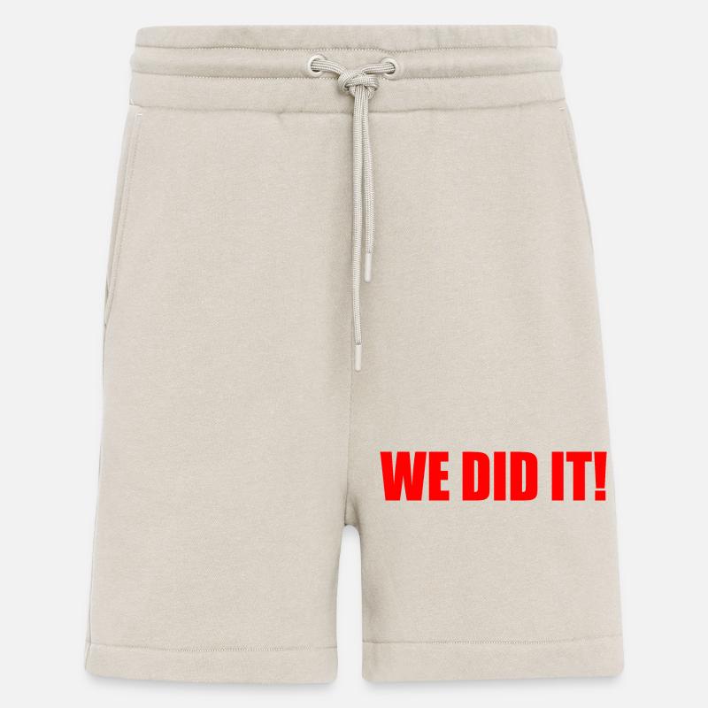 We did it - Short bio décontracté fabriqué en UE - WARM CLAY
