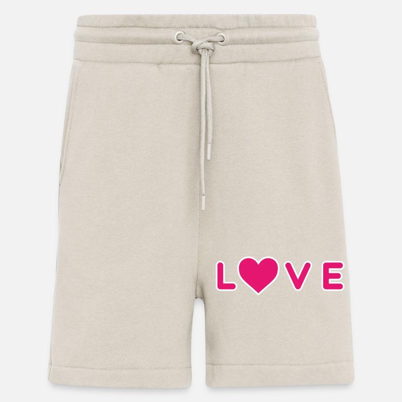 LOVE Design mit Herz - Shorts - made by SPREAD - WARM CLAY
