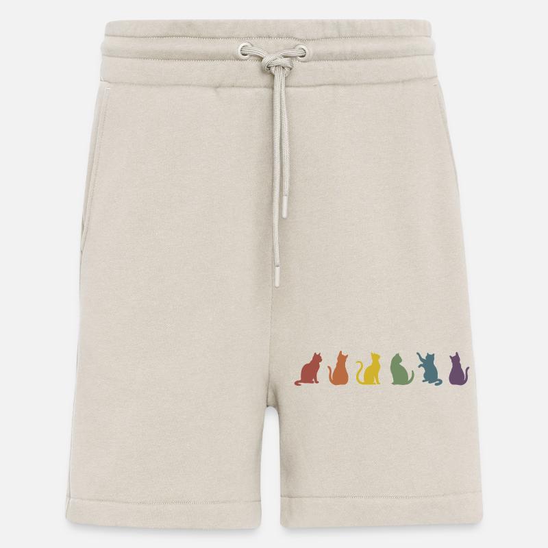 Bunte Pride Katzen Silhouetten  - Shorts - made by SPREAD - WARM CLAY