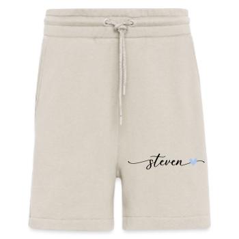 Steven Name Kalligrafie Schrift - Shorts - made by SPREAD - WARM CLAY - Vorne