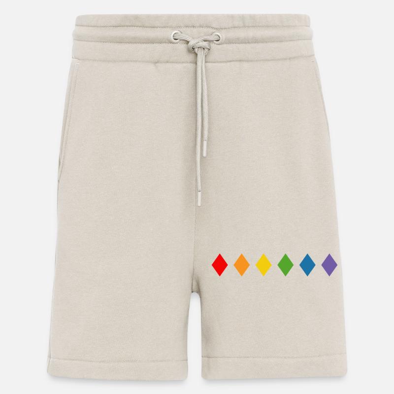 Regenbogen Rhombus - Shorts - made by SPREAD - WARM CLAY
