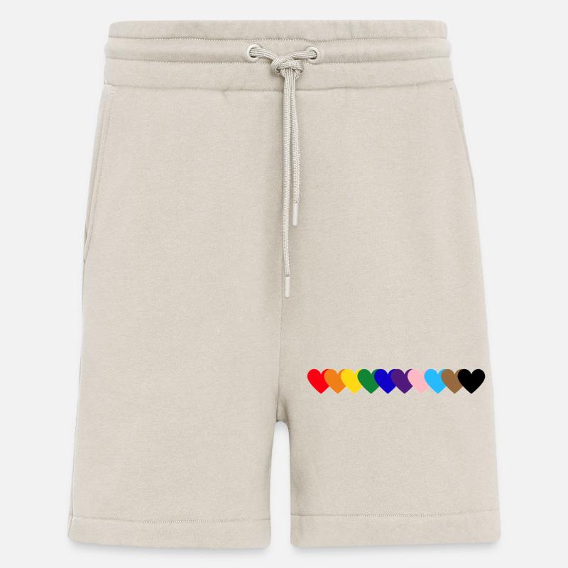 Regenbogen Herzen Pride - Shorts - made by SPREAD - WARM CLAY