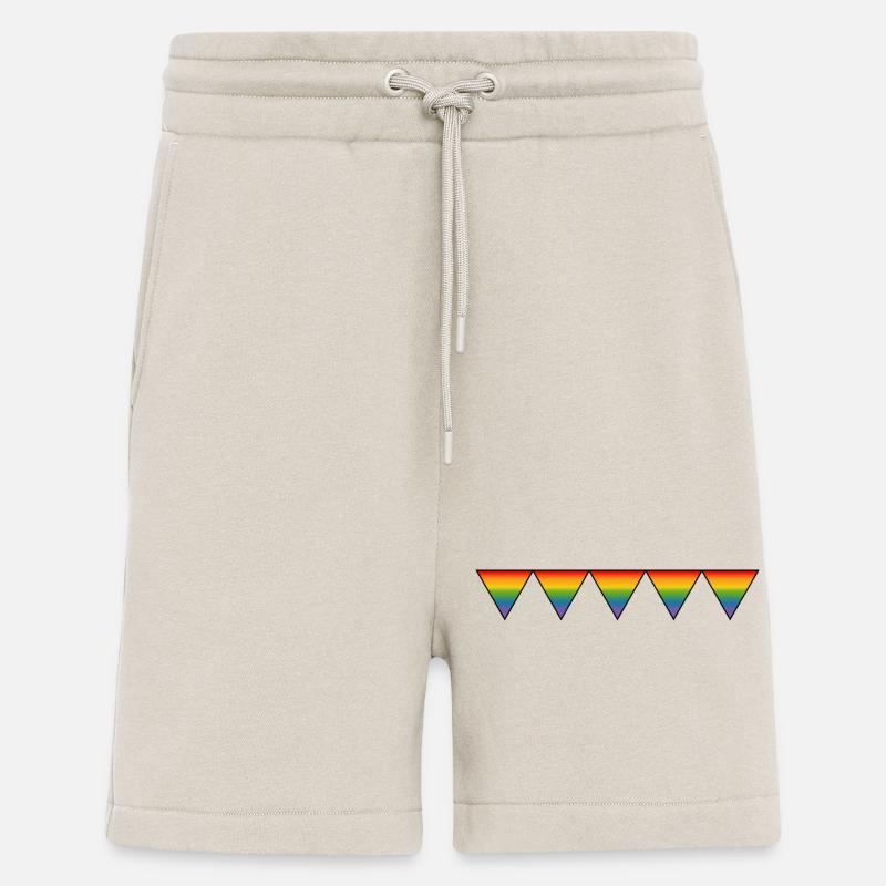 Regenbogen LGBTQIA triangles - Shorts - made by SPREAD - WARM CLAY