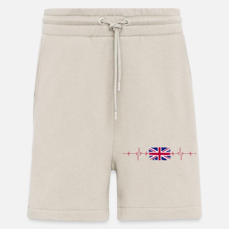 Union Jack Heartbeat Edition - Shorts - made by SPREAD - WARM CLAY