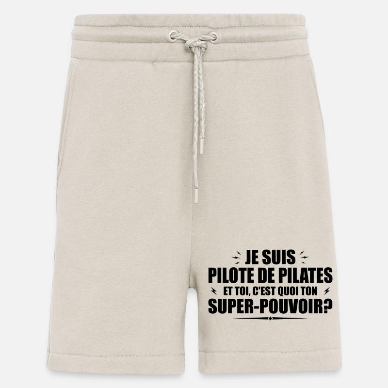 Pilates pilot. What's your superpower? - Shorts - made by SPREAD - WARM CLAY