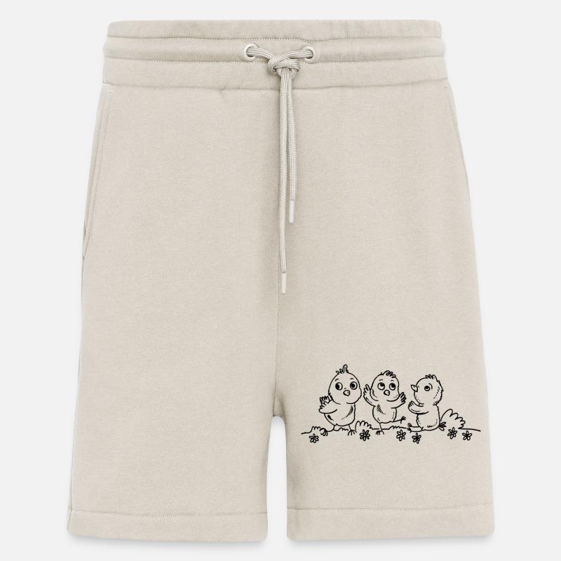 Three little Easter chicks - Shorts - made by SPREAD - WARM CLAY