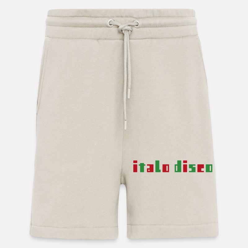 ITALO DISCO Italie Drapeau italien - Short bio décontracté fabriqué en UE - WARM CLAY