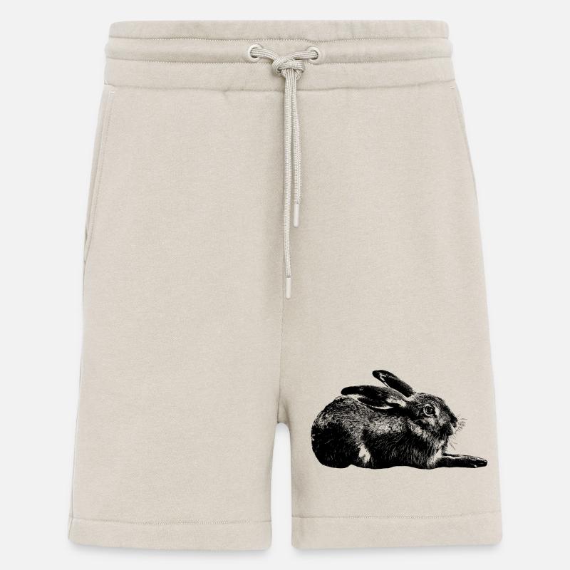 Hase / european hare / rabbit - Shorts - made by SPREAD - WARM CLAY