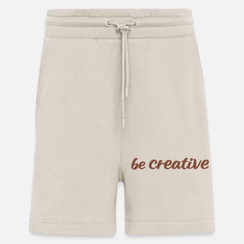 Sei kreativ Script Brown - Shorts - made by SPREAD - WARM CLAY