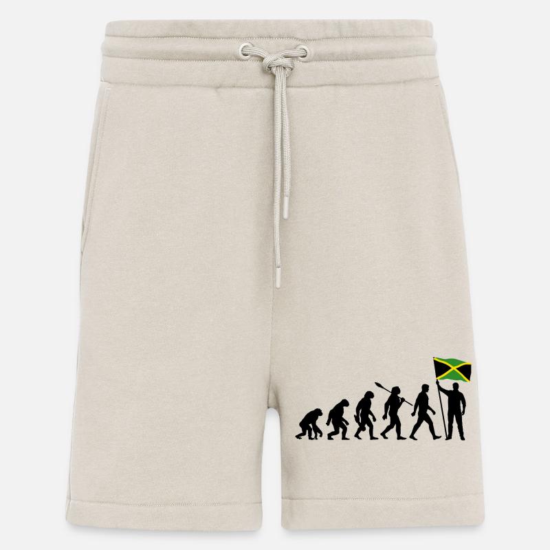 Jamaica - Evolution - Flagge - Nation - Shorts - made by SPREAD - WARM CLAY