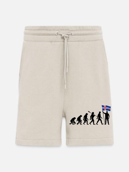 Island - Evolution - Flagge - Nation - Shorts - made by SPREAD - WARM CLAY