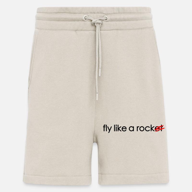 vole comme une fusée - Short bio décontracté fabriqué en UE - WARM CLAY