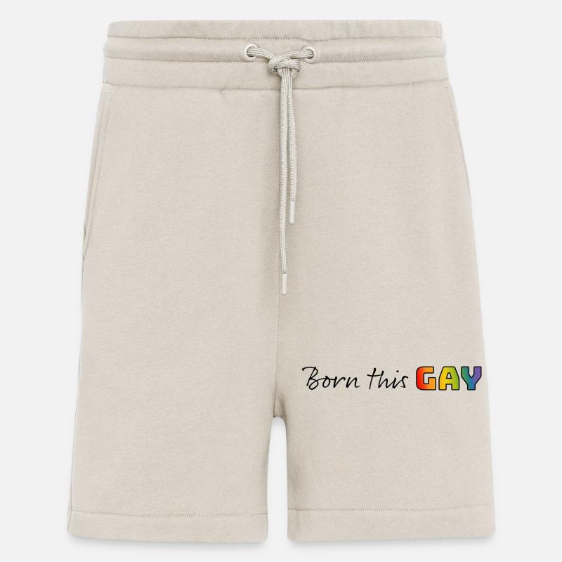 Regenbogen born this gay - Shorts - made by SPREAD - WARM CLAY