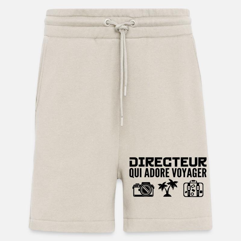 Voyageurs & Directeurs : Passion & Découverte - Short bio décontracté fabriqué en UE - WARM CLAY
