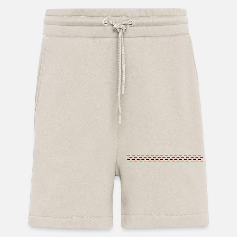Line dashed - Shorts - made by SPREAD - WARM CLAY