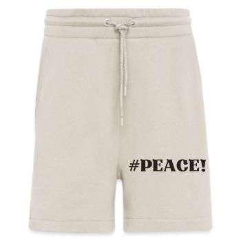 #Peace paix - Short bio décontracté fabriqué en UE - WARM CLAY - Devant