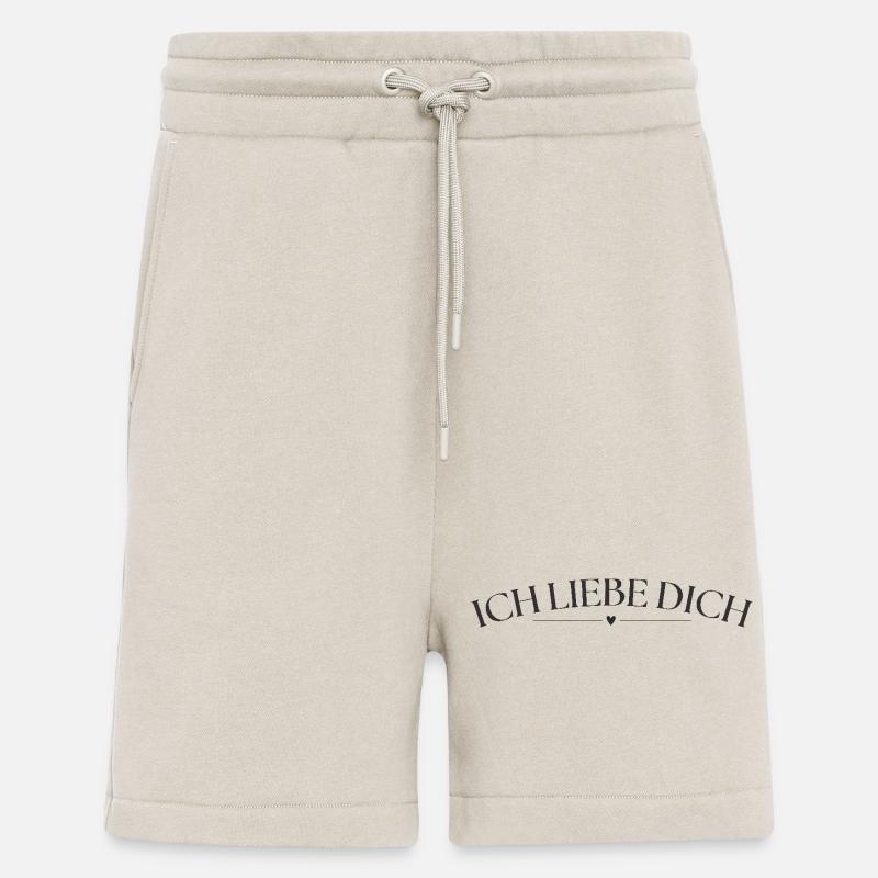 Je t’aime - Short bio décontracté fabriqué en UE - WARM CLAY