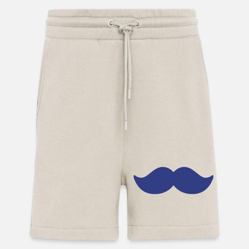 Blauer Schnurrbart Mann November Fahrrad - Shorts - made by SPREAD - WARM CLAY