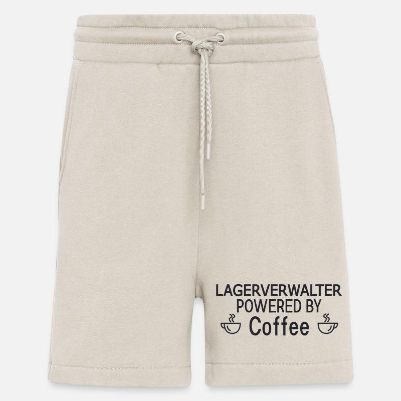 Lagerverwalter Powered By Coffee - Shorts - made by SPREAD - WARM CLAY