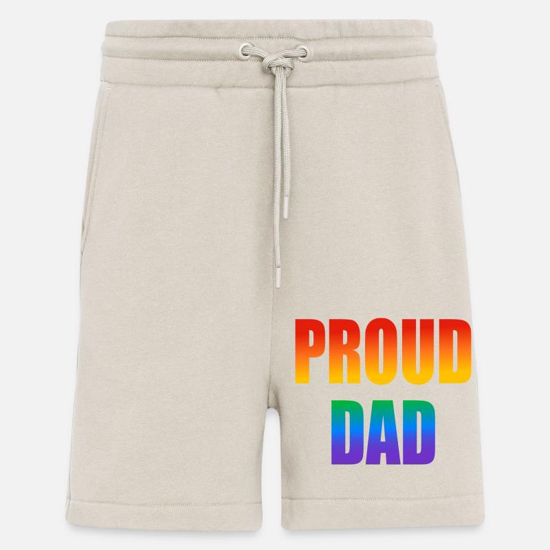 Stolzer Papa schwuler Regenbogen - Shorts - made by SPREAD - WARM CLAY
