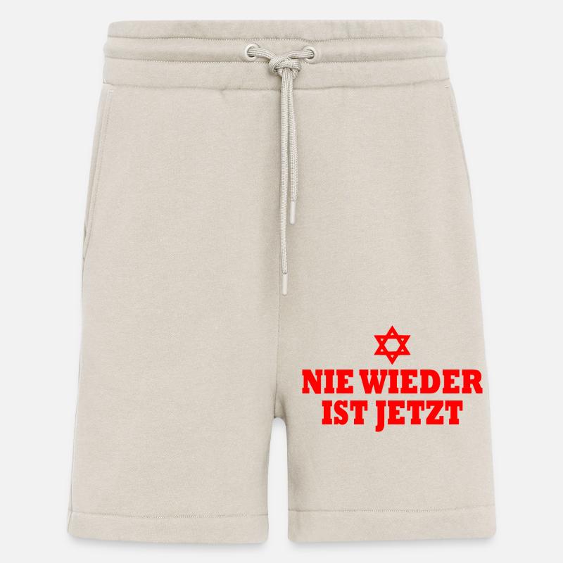 Never again is now - Shorts - made by SPREAD - WARM CLAY