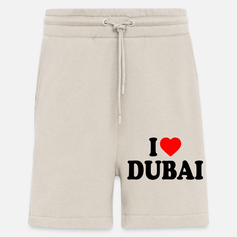 I love Dubai - Short bio décontracté fabriqué en UE - WARM CLAY