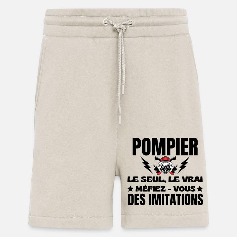 POMPIER LE SEUL LE VRAI - Short bio décontracté fabriqué en UE - WARM CLAY