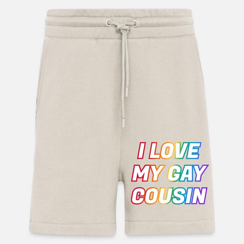 J’aime mon cousin gay - Short bio décontracté fabriqué en UE - WARM CLAY