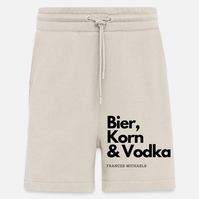 Bier, Korn & Vodka - Shorts - made by SPREAD - WARM CLAY