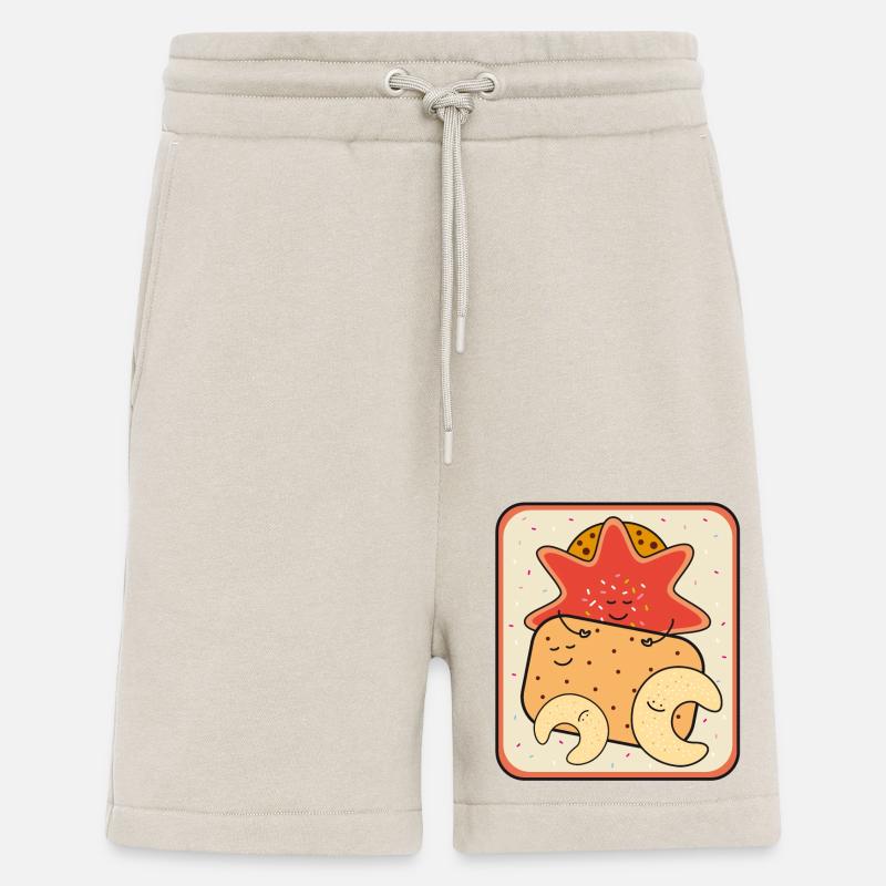 Boîte de biscuits de Noël - Short bio décontracté fabriqué en UE - WARM CLAY