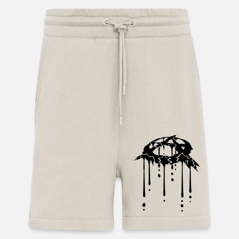 Anarchy blood drop icon - Shorts - made by SPREAD - WARM CLAY