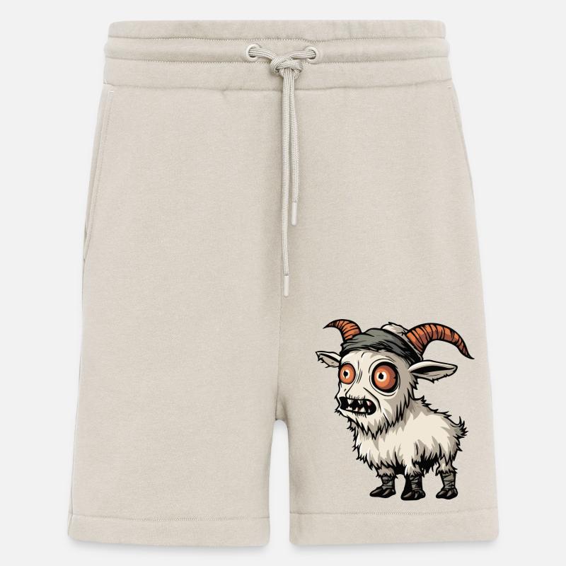 Mountain Goat Halloween Comic Funny - Shorts - made by SPREAD - WARM CLAY