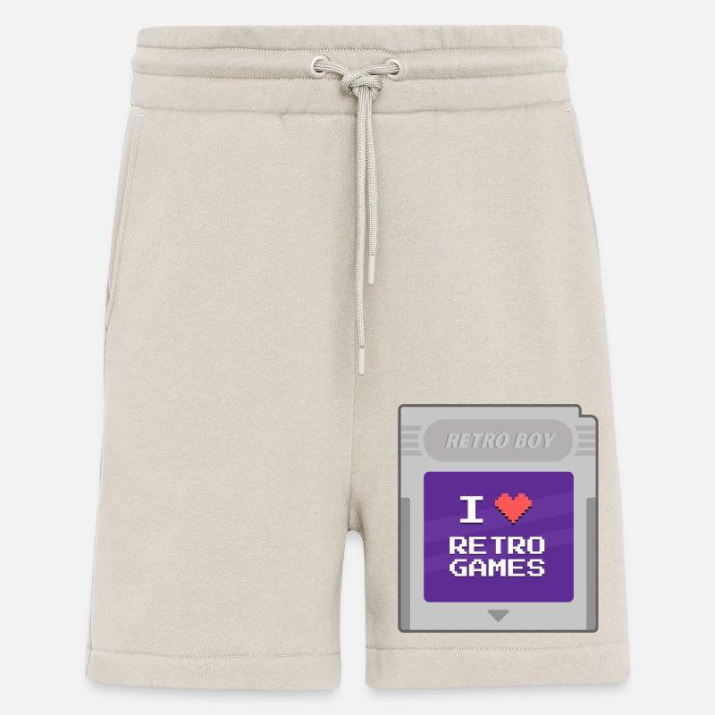 Retro Boy - Ich liebe Retrogames - Shorts - made by SPREAD - WARM CLAY