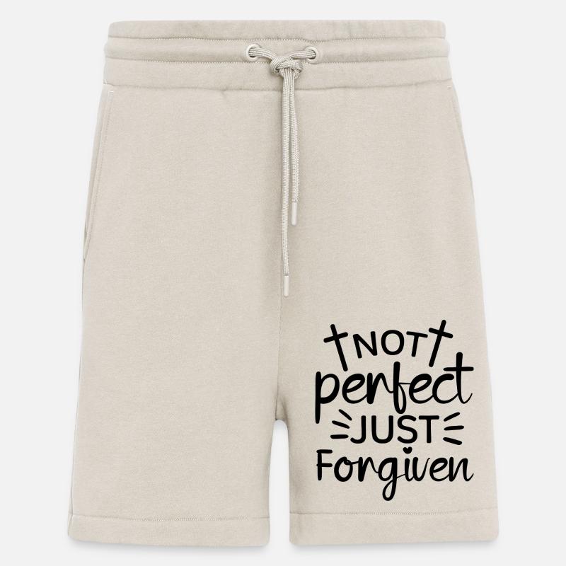 Pas parfait, juste pardonné - Short bio décontracté fabriqué en UE - WARM CLAY