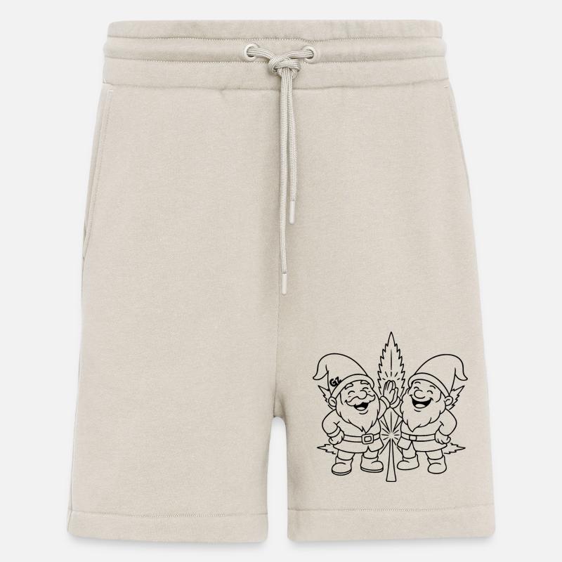 Zwergenfreunde mit Cannabisblatt - Shorts - made by SPREAD - WARM CLAY