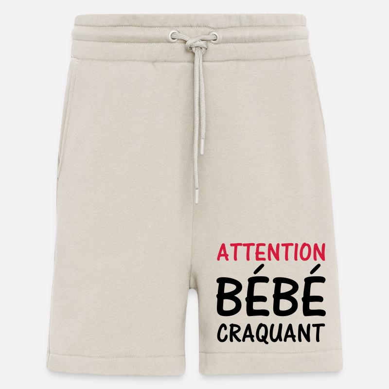 Attention BEBE craquant ! - Short bio décontracté fabriqué en UE - WARM CLAY
