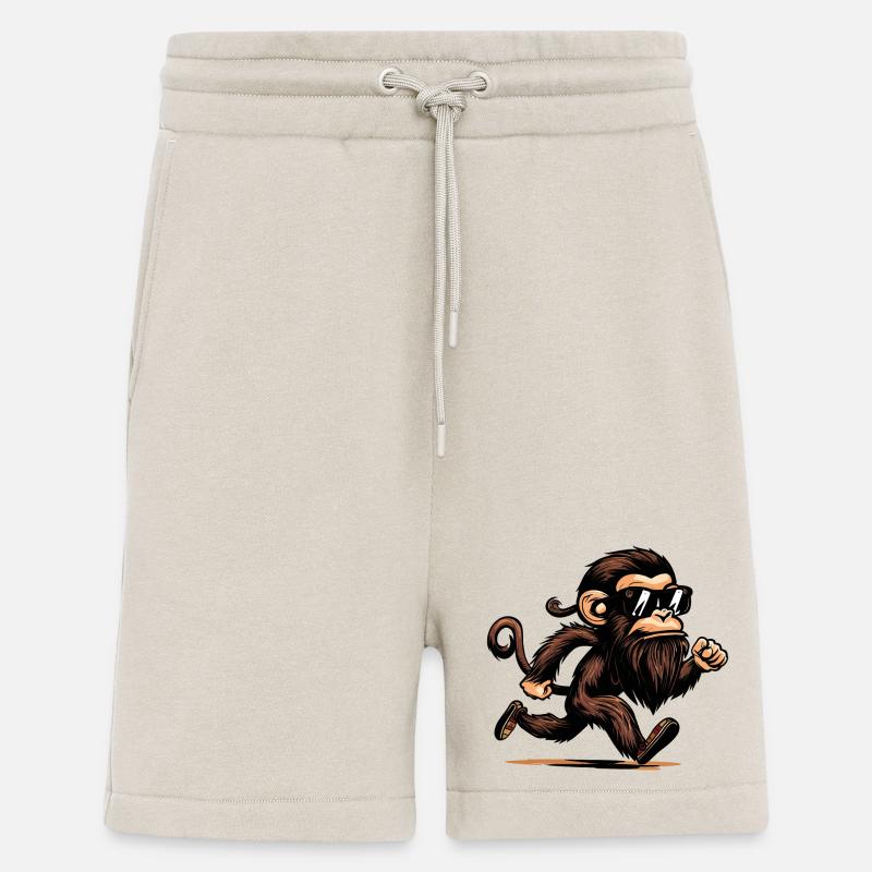 Laufender Affe - Shorts - made by SPREAD - WARM CLAY