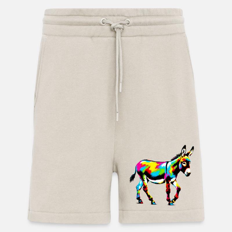 Mule âne - Short bio décontracté fabriqué en UE - WARM CLAY