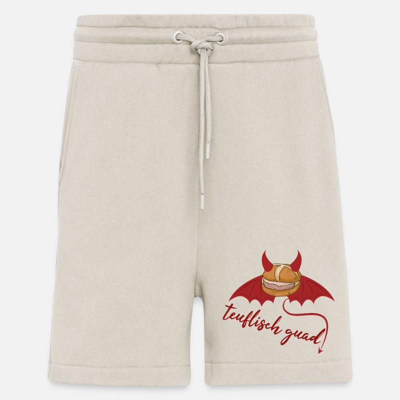 Devilishly cool Bavarian Leberkäs design - Shorts - made by SPREAD - WARM CLAY