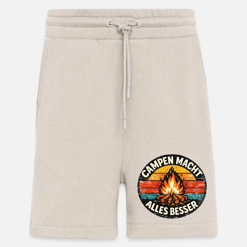 Camping makes everything better - Shorts - made by SPREAD - WARM CLAY