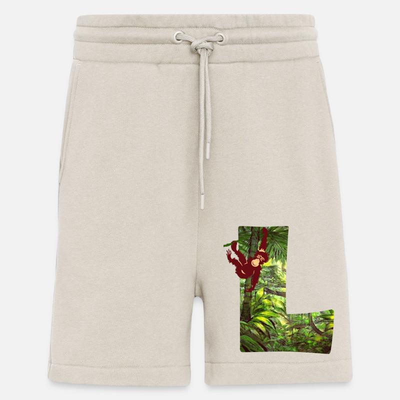 dschungel mit affe l - Shorts - made by SPREAD - WARM CLAY