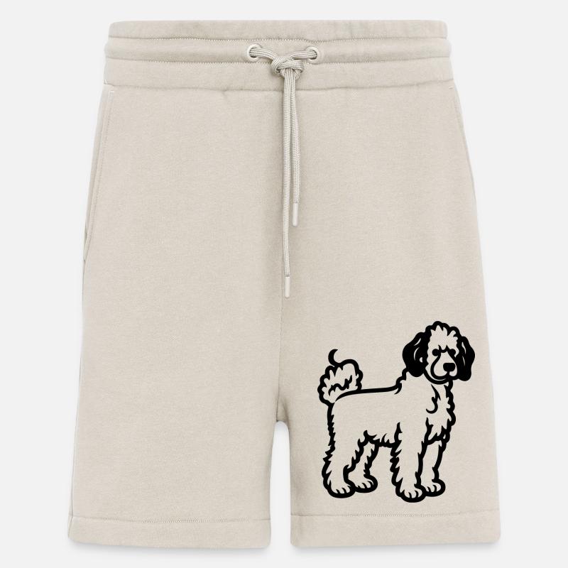 Poodle Hund - Shorts - made by SPREAD - WARM CLAY